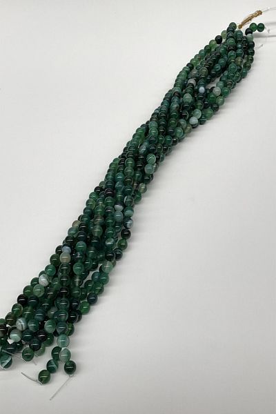 Hobigram Beads Assortment Green Agate Natural Stone Beads 8 mm – Beads, Stylish Design, Women's Accessory – Beads –
