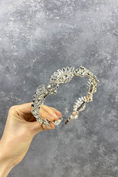 Hobigram Coroana de mireasa cu design special pentru cele mai frumoase mirese - Coroana, cu pietre de cristal, model elegant, coroana de mireasa -