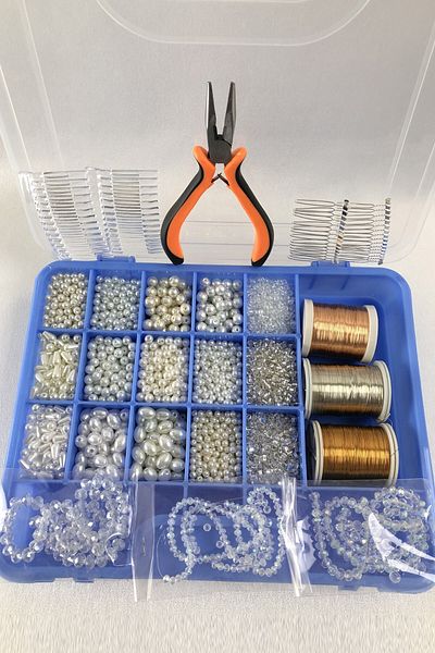 Hobigram Beads Assortment Jewelry Accessories Making Starter Mini Beads Kit – Beads, Stylish Design – Beads – B