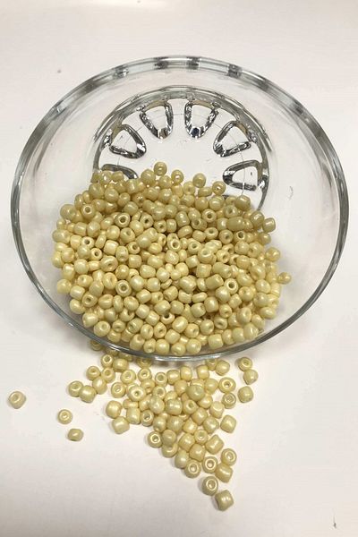 Hobigram Sortiment de mărgele Mărgele de nisip galben pal Dimensiune medie 4 mm 50 gr – Mărgele, Design elegant, Accesoriu pentru femei –