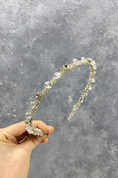 Hobigram Coroana de mireasa cu design special pentru cele mai frumoase mirese - Coroana, cu pietre de cristal, model elegant - Coroana