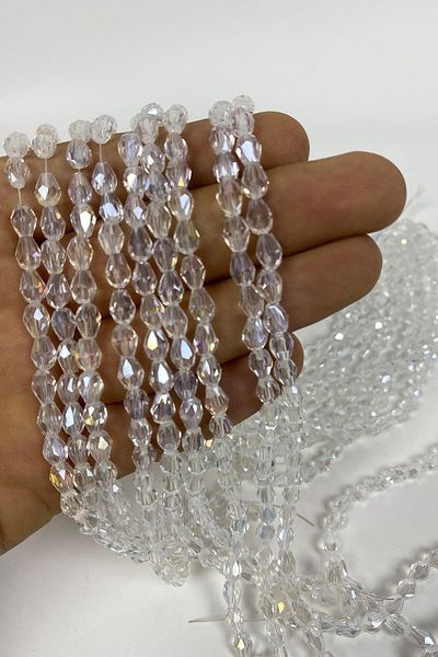 Hobigram Ποικιλία χάντρες Αρμουντ κομμένο με λιγότερο Janjan Γυαλιστερές κρυστάλλινες χάντρες 6 mm – Χάντρες, κομψό σχέδιο – Χάντρες