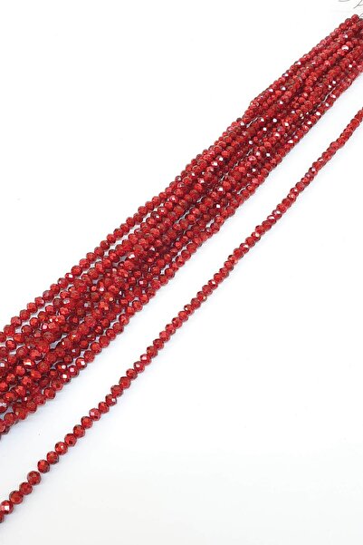 Hobigram Sortiment de mărgele Mărgele de cristal roșu placate 6 mm