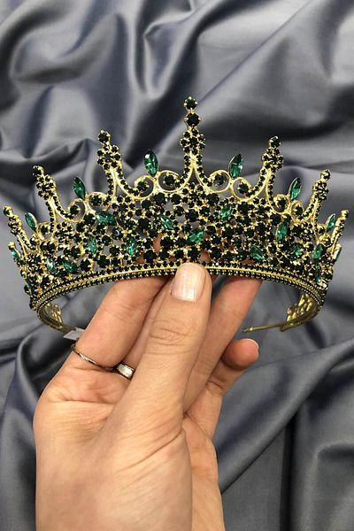 Hobigram Trend Green Model Henna and Bridal Crown για τις πιο όμορφες νύφες – Κορώνα, Κρυστάλλινη Πέτρα, Κομψό Μοντέλο, Νυφικό Κορώνα