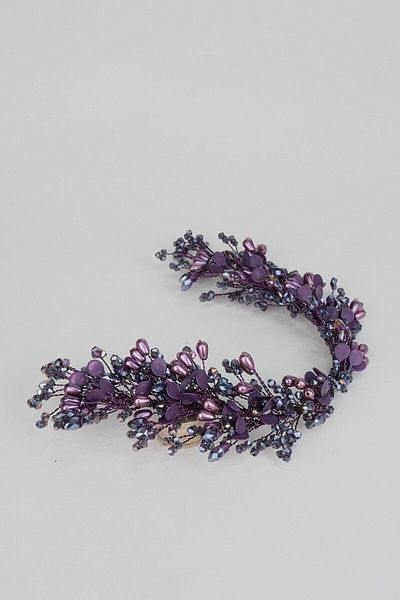 Hobigram Accesoriu de păr de mireasă cu mărgele de cristal și perle Berra pentru cele mai frumoase mirese – Coroană, cu pietre de cristal – Coroană –