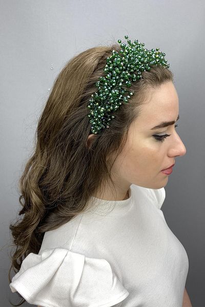 Hobigram Green Pollux Crystal Stone Henna and Bridal Tiara for the Most Beautiful Brides – Crown, Crystal Stone, Stylish Model –