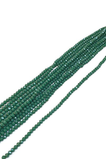 Hobigram Видове мъниста Тъмнозелено кристално мънисто 6 мм