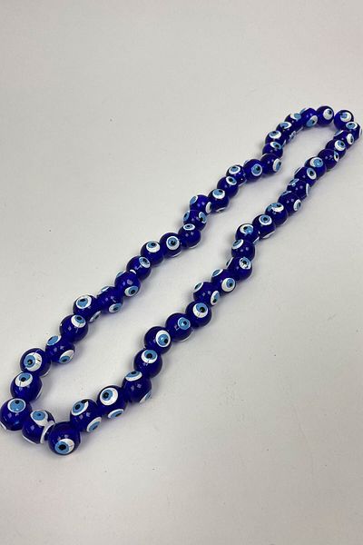 Hobigram Συλλογή χάντρες Στρογγυλές χάντρες Evil Eye 5 Σειρές 10 mm – Χάντρες, Κομψό Σχέδιο, Γυναικείο Αξεσουάρ – Boncu