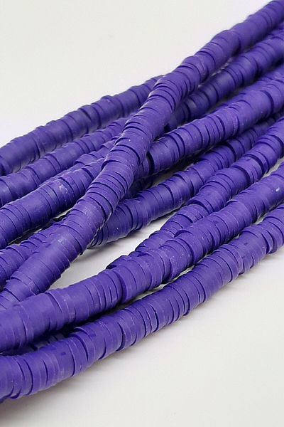 Hobigram Beads Assortment Patterned Dark Purple Fimo Dough Beads 6mm – Beads, Stylish Design, Women's Accessory – Bo
