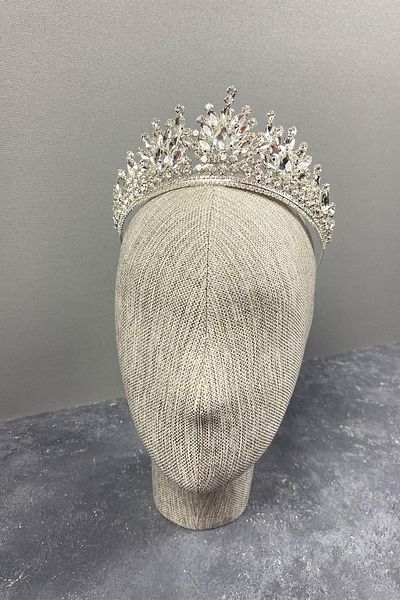 Hobigram Pera Bright Stone Tiara de mireasa pentru cele mai frumoase mirese – Coroana, Crystal Stone, Model elegant, Tiara de mireasa – Coroana –
