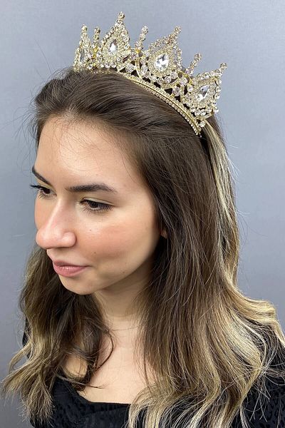 Hobigram Antracit Smoked Ahu Model Bridal Henna Crown pentru cele mai frumoase mirese – Coroană, Crystal Stone, Model elegant – Coroană –