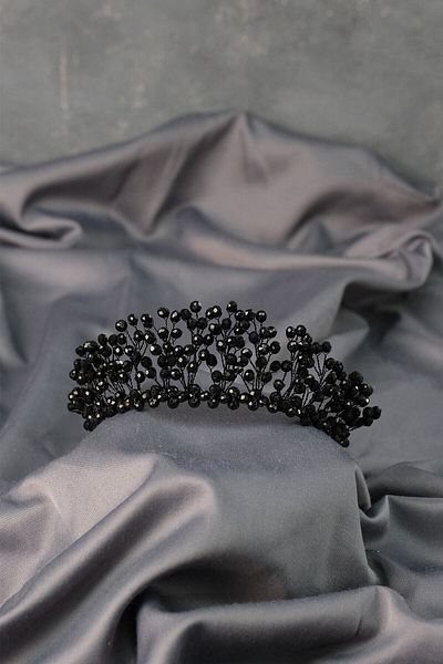 Hobigram Coroana de mireasa Aren Henna cu margele de cristal pentru cele mai frumoase mirese – Coroana, cu pietre de cristal, model elegant, coroana de mireasa