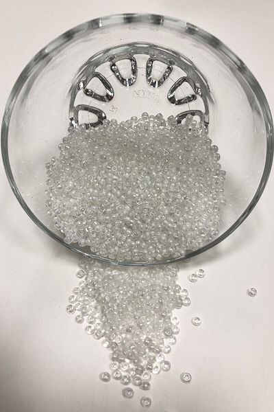 Hobigram Beads Assortment Sand Beads Transparent White Color 2 mm – Beads, Stylish Design, Women's Accessory – Beads