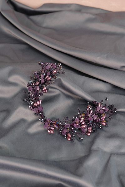 Hobigram Accesoriu de păr de mireasă cu mărgele de cristal și perle Berra pentru cele mai frumoase mirese – Coroană, cu pietre de cristal – Coroană –
