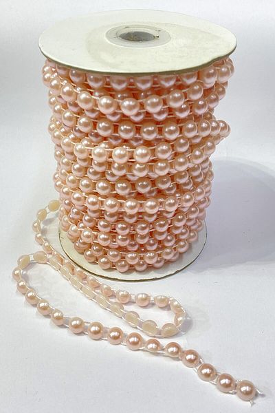 Hobigram Beads Assortment Powder Plastic Strip Half Pearl 8 mm 10 Mt – Beads, Stylish Design, Women's Accessory –