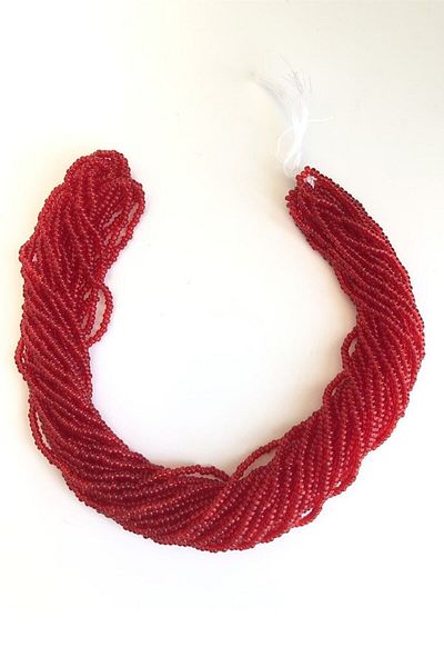 Hobigram Beads Assortment Red String Sand Beads 2 mm – Beads, Stylish Design, Women's Accessory – Beads – Bon