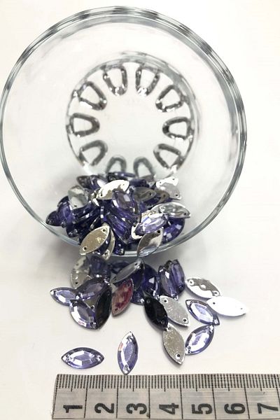 Hobigram Χάντρες Ποικιλία Lilac Shuttle Plastic Strut Stone 20 gr – Χάντρες, Κομψό Σχέδιο, Γυναικείο Αξεσουάρ – Χάντρες