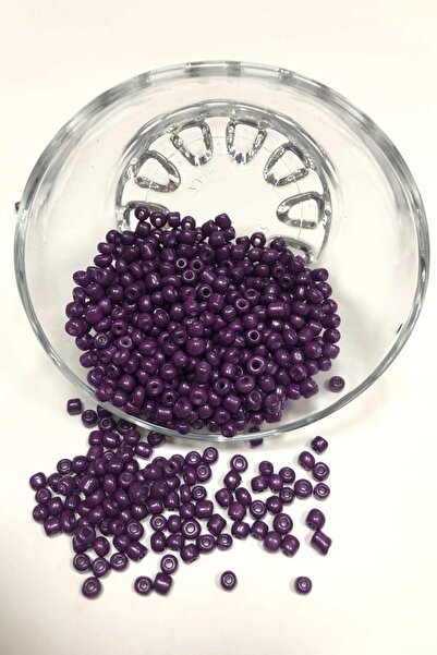 Hobigram Χάντρες Ποικιλία Σκούρο Μελιτζάνα Μωβ Χάντρες Άμμου Μεσαίου μήκους 4...