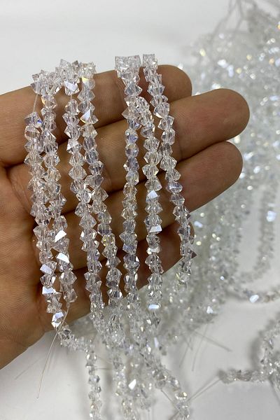 Hobigram أنواع الخرز خرز كريستالي لامع مقاس 6 مم