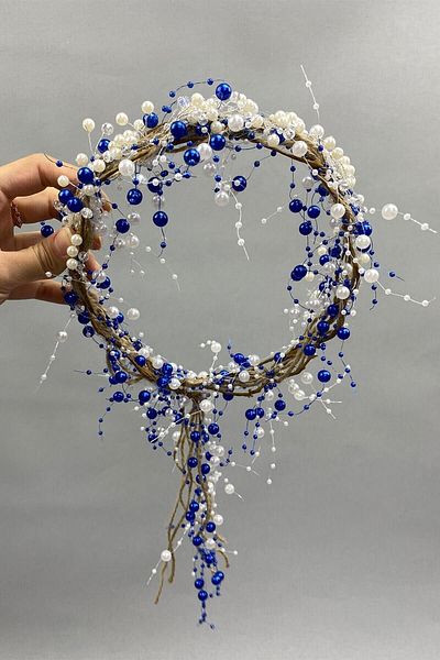Hobigram Coroana de mireasa cu perle crem si paie cu cristale pentru cele mai frumoase mirese – Coroana, model elegant cu pietre de cristal – Ta
