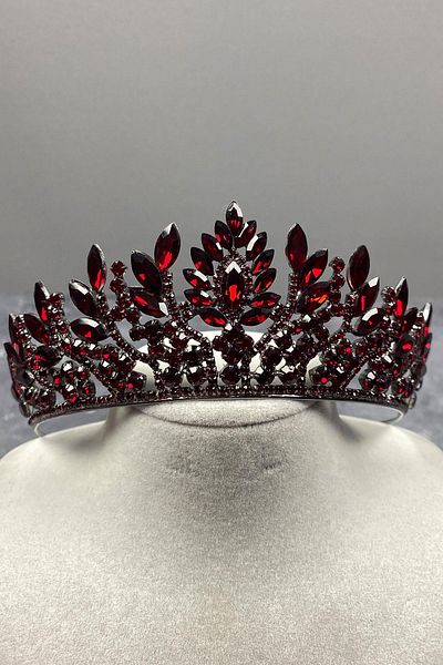 Hobigram Danver Stone Bridal Henna Crown pentru cele mai frumoase mirese – Coroană, Crystal Stone, Model elegant, Tiara de mireasă – Coroană –