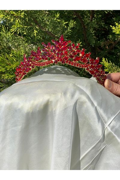 Hobigram Coroana Henna pentru cele mai frumoase mirese – Coroana, Piatra de cristal, Model elegant, Coroana de mireasa, Accesoriu pentru par – Coroana – Coroana