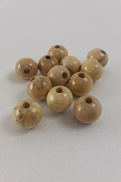 Hobigram Beads Assortment Varnished Natural Wooden Beads 20mm – Beads, Stylish Design, Women's Accessory – Beads –