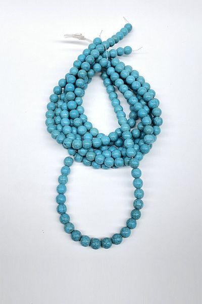 Hobigram Beads Assortment Turquoise Glass Round Beads 10 mm – Beads, Stylish Design, Women's Accessory – Beads