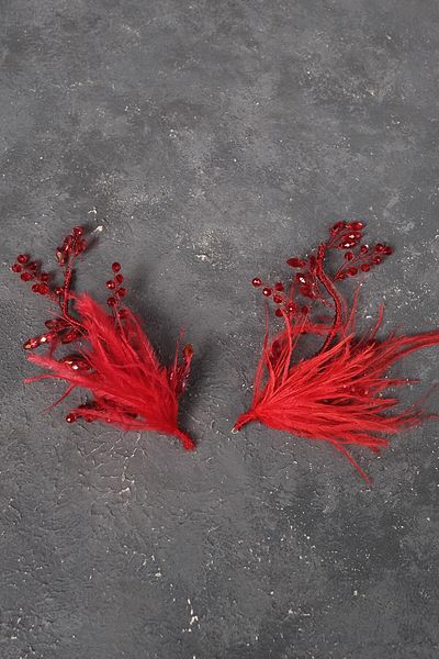 Hobigram Accesoriu de păr de mireasă cu două fețe cu pene și cristale pentru cele mai frumoase mirese – Coroană, cu pietre de cristal – Coroană –