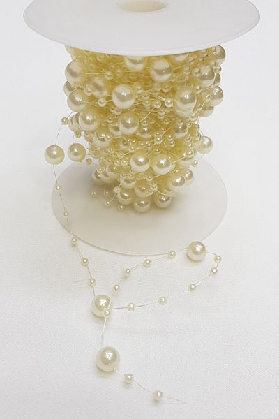 Hobigram Ποικιλία χάντρες Cream Fringed Misical Pearl Η τιμή είναι για 1 μέτρο – Χάντρες, Κομψό Σχέδιο, Γυναικείο Αξεσουάρ