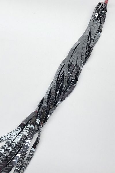 Hobigram Beads Assortment Hematite Arrow Sign Flat Stone Beads – Beads, Stylish Design, Women's Accessory – Boncu