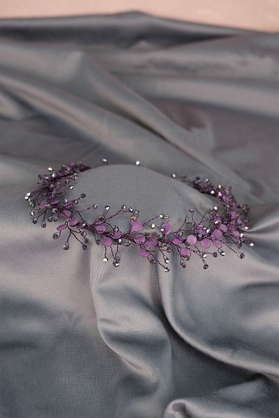 Hobigram Ramură de primăvară emailată Accesoriu de păr de mireasă cu margele pentru cele mai frumoase mirese – Coroană, cu pietre de cristal, model elegant –