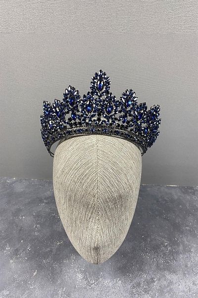 Hobigram Godiva High Stone Bridal Henna Crown pentru cele mai frumoase mirese – Coroană, Crystal Stone, Model elegant, Tiara de mireasă