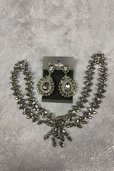 Hobigram Set de accesorii și cercei pentru păr Henna pentru mireasă Sultan Model pentru cele mai frumoase mirese – Coroană, piatră de cristal