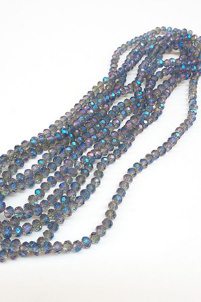 Hobigram Beads Assortment Gray Crystal Beads with Janjan 6 mm – Beads, Stylish Design, Women's Accessory – Beads –
