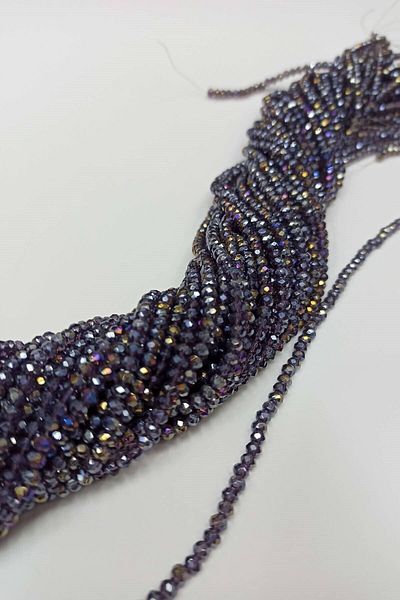 Hobigram Beads Assortment Colored Gray Crystal Beads 4 mm – Beads, Stylish Design, Women's Accessory – Beads – B