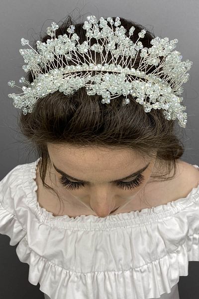 Hobigram Water Green Sirius Crystal Stone Henna and Bridal Crown for the Most Beautiful Brides – Crown, Crystal Stone, Stylish Fashion