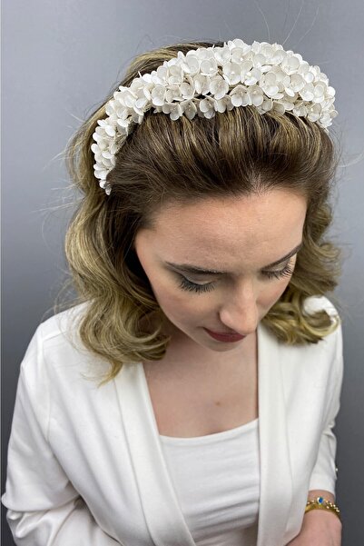 Hobigram Henna albă zână și coroană de mireasă pentru cele mai frumoase mirese – coroană, piatră de cristal, model elegant, coroană de mireasă – coroană