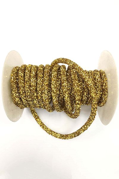 Hobigram Decorative Strip Gold Color Bead Embroidered Pipe Strip – Decorative Strip, Stylish Design – Decorative Strip