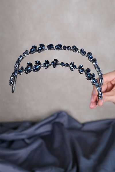 Hobigram Coroana de mireasa Henna din cristal de sticla Alpha Shuttle pentru cele mai frumoase mirese – Coroana, cu pietre de cristal, model elegant – T