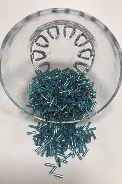 Hobigram Видове мъниста Синьо мънисто с тръбичка 5 мм