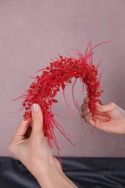 Hobigram Capella Feathered Crystal Accesoriu pentru păr și turban de mireasă pentru cele mai frumoase mirese – Coroană, Crystal Stone – Crown