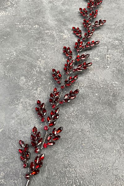 Hobigram Accesoriu pentru păr Coroana de mireasă Henna cu motiv frunze de beril pentru cele mai frumoase mirese – Coroană, cu pietre de cristal – Coroană –