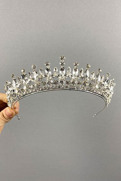 Hobigram Pedro Stone Bridal Henna Crown pentru cele mai frumoase mirese – Coroană, Crystal Stone, Model elegant, Tiara de mireasă – Coroană –