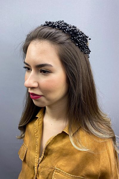 Hobigram Accesoriu de păr de mireasă cu cristal asiatic pentru cele mai frumoase mirese – coroană, piatră de cristal, model elegant, coroană de mireasă –