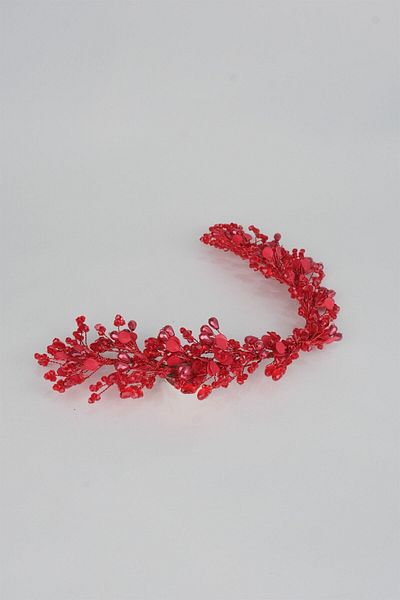 Hobigram Accesoriu de păr de mireasă cu mărgele de cristal și perle Berra pentru cele mai frumoase mirese – Coroană, cu pietre de cristal – Coroană –
