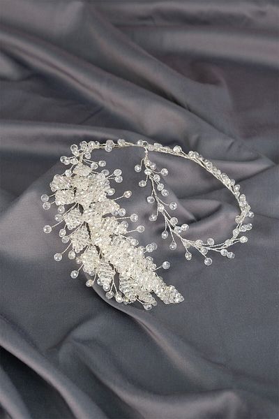 Hobigram Flizyy Crystal Beaded Bridal Tiara Accesoriu pentru păr pentru cele mai frumoase mirese – Coroană, Crystal Stone, Model elegant