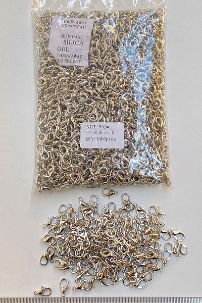 Hobigram Beads Assortment Nickel Color Necklace and Bracelet Papagan Clip 100 Pieces – Beads, Stylish Design – Bonc