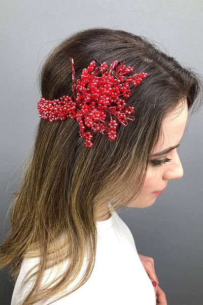 Hobigram Coroana de mireasa Henna cu cristale Red Helen pentru cele mai frumoase mirese – Coroana, cu piatra de cristal, model elegant – Coroana –