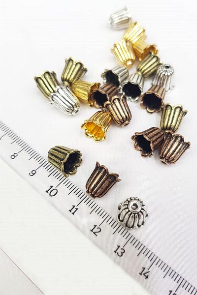 Hobigram Bead Assortment Metal Funnel Cover Jewelry Apparatus – Beads, Stylish Design, Women's Accessory – Beads – Bo